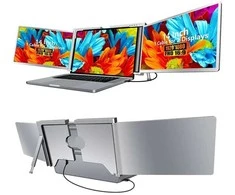 Monitorius Extralink Smart Life S400 14" | Nešiojami nešiojamojo kompiuterio monitoriai | 2 monitoriai, IPS, 1080p Full HD
