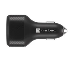 NATEC automobilinis įkroviklis Coney 2x USB 1x USB-C PD 3.0 84W QC3.0