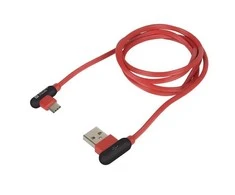 NATEC NKA-1201 Extreme Media kabelis USB Type-C į USB M 1m kampu į kairę/dešinę Raudona