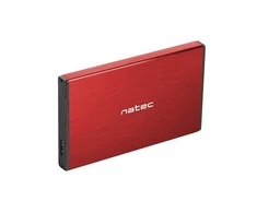 NATEC NKZ-1279 išorinis korpusas RHINO GO skirtas 2,5" SATA USB 3.0 Raudona