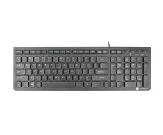 Natec | Klaviatūra | Discus 2 Slim | Standard | su laidu | US | Juodas