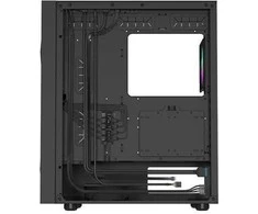 NATEC Genesis PC Case Diaxid 605 juodas ARGB