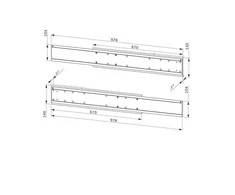 Laikiklis NEOMOUNTS BY NEWSTAR DUAL SCREEN ADAPTER FOR WL55/FL55-875BL1, FROM 42" UP TO 65" VESA 800X400, 50 KG. PER DISPLAY
