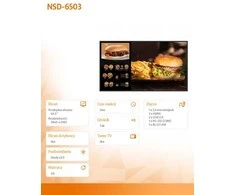 Monitorius „AG Neovo NSD-6503“ skaitmeninis informacinis plokščias ekranas 163,8 cm (64,5 colio) LCD „Wi-Fi“ 500 cd/m² 4K „Ultra HD“ Juodas Integruotas procesorius „Android 9“ 24/7