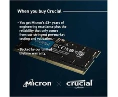 RAM Crucial 64GB [2x32GB 5600MHz DDR5 CL46 SODIMM]