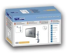 Neomounts NEWSTAR FPMA-D1330SILVER stalo laikiklis/spaustukas, plokščiaekranis, 10–30 colių, VESA 75x75/100x100 mm, pasukamas, sidabrinis