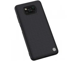 Nillkin tekstūruotas dėklas, skirtas Xiaomi POCO X3 NFC / X3 Pro (juodas)