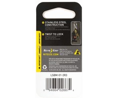 NITE-IZE karabinas S-Biner MicroLock (2vnt) juodas