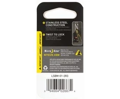 NITE-IZE karabinas S-Biner MicroLock (2vnt) juodas
