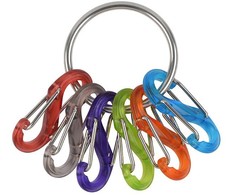 Nite Ize Keyring+ 6 x mikro karabinas, plastikinis, spalvingas (KRG2-11-R3)
