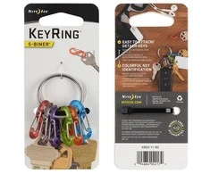 Nite Ize Keyring+ 6 x mikro karabinas, plastikinis, spalvingas (KRG2-11-R3)