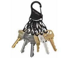 Nite Ize S-Biner KeyRack raktų pakabukas su 6 karabinais, juodas