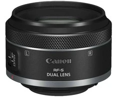 Objektyvas „Canon RF-S 7,8 mm F4 STM Dual“.