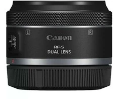 Objektyvas „Canon RF-S 7,8 mm F4 STM Dual“.
