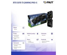 Vaizdo plokštė Palit GeForce RTX 5070 GamingPro-S, 16384 MB GDDR7
