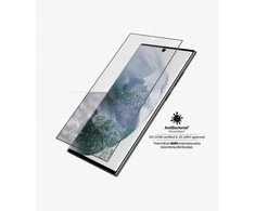 Panzer Glass PanzerGlass | Samsung | Galaxy S22 Ultra | Grūdintas stiklas | Juodas | Draugiškas atvejams. Suderinamas su ultragarsiniu pirštų atspaudų jutikliu. 100% jutiklinis jautrumas. Antibakterinis (sertifikuotas ISO 22196 ir JIS 22810) | Ekrano apsauga