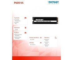 Patriot P400 V4 PCIe4 NVMe 500GB