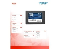 PATRIOT P220 SATA 3 512 GB SSD 550/500 MB/s