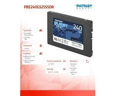 Kietasis vidinis diskas SSD Patriot Burst Elite 240 GB 2.5" SATA III