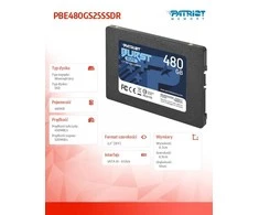 Kietasis vidinis diskas SSD Patriot Burst Elite 480 GB 2.5" SATA III