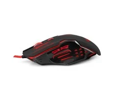 Pelė computer Esperanza 6D EGM403R (Optinė, 2400 DPI, juodos spalvos, red color