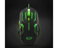 ESPERANZA EGM403G - 5901299925478 ESPERANZA EGM403G MX403 APACHE - su laidu 6D GAMING Optinė pelė USB - Žalias