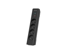 Philips Apsaugos nuo viršįtampių juosta spn7040ba/60 4 kintamosios srovės lizdai, 2m juodi