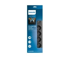 Philips Apsaugos nuo viršįtampių juosta spn7040ba/60 4 kintamosios srovės lizdai, 2m juodi