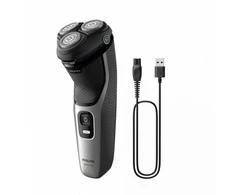 Drėgnojo ir sausojo skutimo elektrinė barzdaskutė Philips Shaver 3000 Series S3143/00