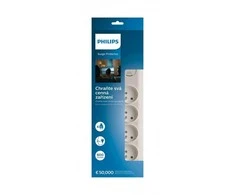 „Philips“ viršįtampių apsauga, 4 lizdai, 2 m, balta, 16a, spn7040wa/60