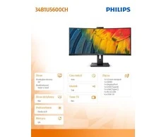 Monitorius Philips 34B1U5600CH/00 34"