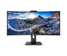 Monitorius Philips Curved UltraWide 346P1CRH/00 34", Juodos spalvos