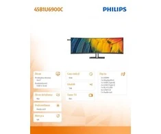 Monitorius Philips 45B1U6900CH, 45"