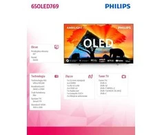 Philips 4K Ambilight televizorius | 65OLED769/12 | 65 | Smart TV | TITANAS | UHD OLED