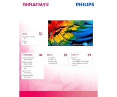 „Philips“ 75 colių verslo televizorius, 4K UHD, įtaisytas „Chromecast“, „Google Play“ parduotuvė, DVB-C/T/T2 Imtuvas, HDMI, planuoklis, automatinis įjungimas / išjungimas, „Crestron Connected Certified v2“, suderinamas su „Neets“ / „Extron“, „CMND Create &amp; Contro“