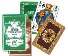 Piatnik Klasikinės kokybiškos žaidimo kortos Bridge Poker Whist
