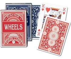 Piatnik Wheels pokerio kortos – profesionali kokybiška kaladė