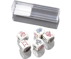 Pokerio kauliukai (16 mm) PIATNIK