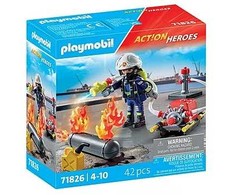 Playmobil – ugniagesys su Vanduo siurbliu (71826)