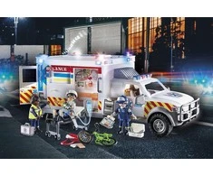 Playmobil - JAV greitosios pagalbos automobilis su šviesomis ir garsu (70936)