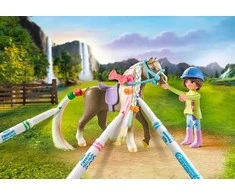 „Playmobil“ krioklio žirgai, 71640, kūrybinis rinkinys su žirgu ir žymekliais