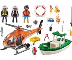 Playmobil Coastal Fire Mission 70491 gaisrinės gelbėjimo misijos rinkinys