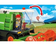 Žaislas - Playmobil 9532 Country Combine (Playmobil, kombainas, figūra, 6 šieno rulonai)