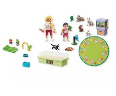 Playmobil Medinės kaladėlės mergaitėms su kiškučiais