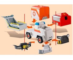 PLAYMOBIL - 70916 - ANTIS ON CALL - Greitosios pagalbos automobilis - Daugiaspalvis - Mišrus - 31 vnt.