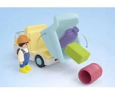 „Playmobil“ – JUNIOR: Statybinis sunkvežimis su garažu (71686)