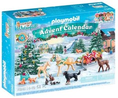 Playmobil Advento kalendorius Arklių pasaulis - Kalėdinis pasivažinėjimas rogėmis, 71345