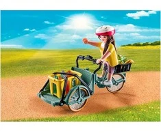 Playmobil Rinkinys su šalies figūrėlėmis 71306 krovininis dviratis