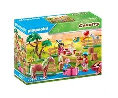 Playmobil Rinkinys su šalies figūrėlėmis 70997 Gimtadienis ponio žirgyne