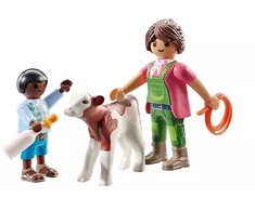 Konstruktorius Playmobil Farmer With Calf 71803